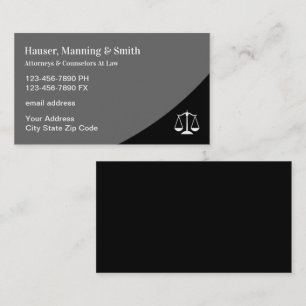 Professionally Designed Attorney Business Cards