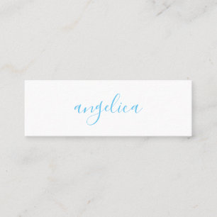 Professionally Stylish (Blue) Mini Business Card
