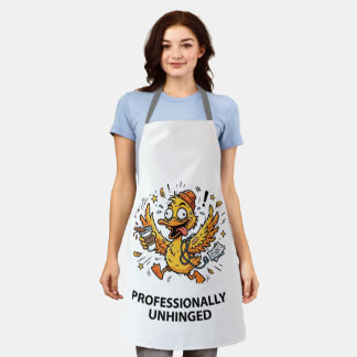 Professionally Unhinged Duck Apron