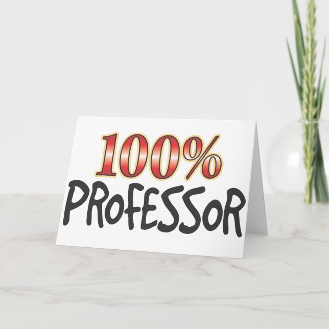 Professor 100 Percent Card (Front)