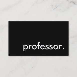 professor. business card