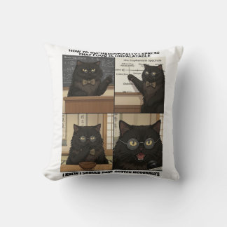 Professor Cat Food Reviewer & Flavour Equations Cushion