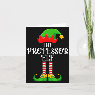 Professor Elf Christmas Family Matching Funny Love Card