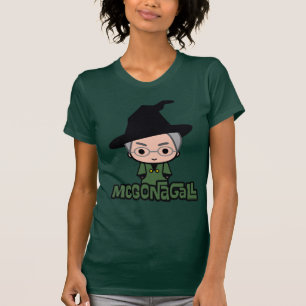 Professor McGonagall Cartoon Character Art T-Shirt