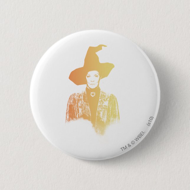 Professor Minerva McGonagall 6 Cm Round Badge (Front)