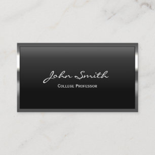 Professor Professional Metal Frame Business Card