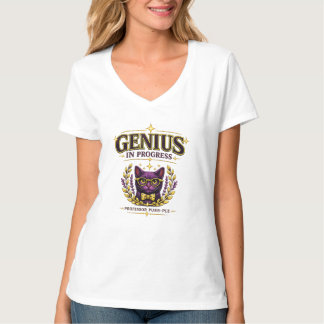 Professor Purr-Ple™ – Genius in Progress T-Shirt