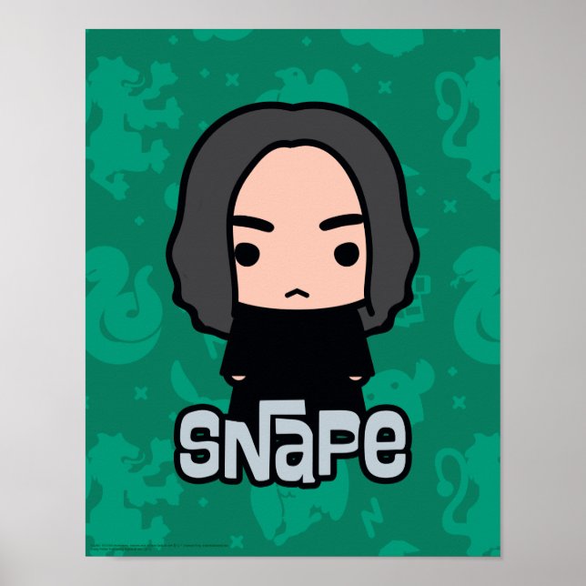 Professor Snape Cartoon Character Art Poster (Front)