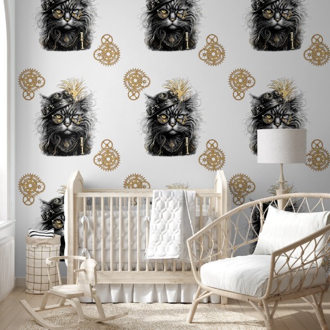 Professor Sprocket-Paws  The Funky Steampunk Cat  Wallpaper (Kids)