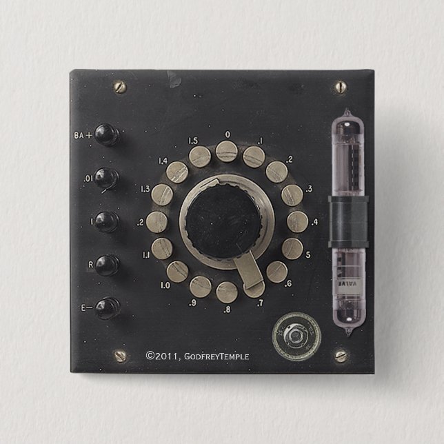 Professor Temple's Ether Condenser 15 Cm Square Badge (Front)