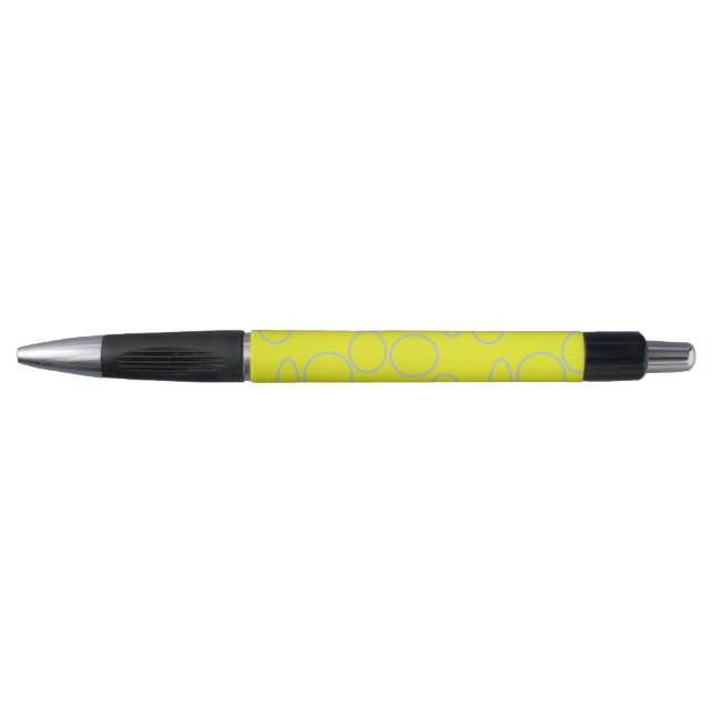 Professor's Yellow Circles and Loops Pen (Front)