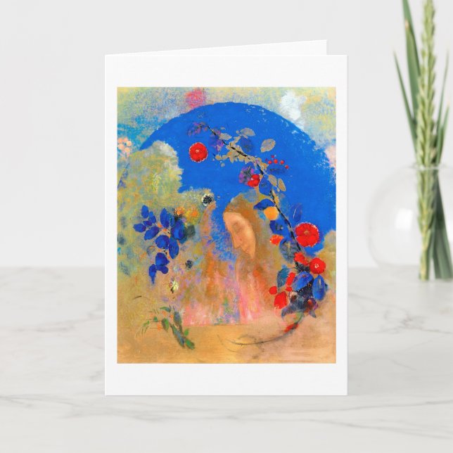 Profile beneath an Arch, Redon Card (Front)