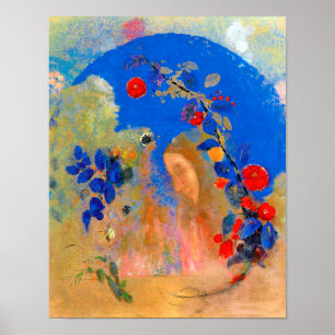 Profile beneath an Arch, Redon Poster
