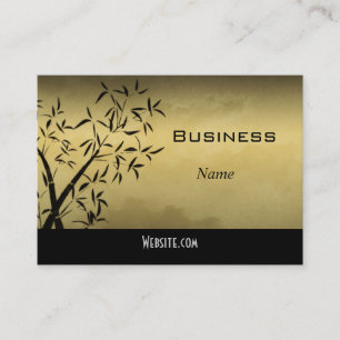 Profile Business Card Asian Gold