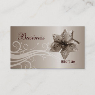 Profile Business Card Beige Swirl Jewel