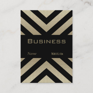 Profile Business Card Retro Pewter Black Stripe