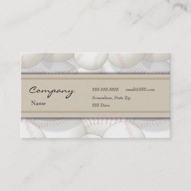 Profile Card - Baseball (Front)