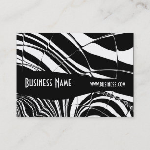 Profile Card Black & White Style Stripe Tile (1)