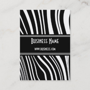Profile Card Black & White Style Zebra Twist (2)
