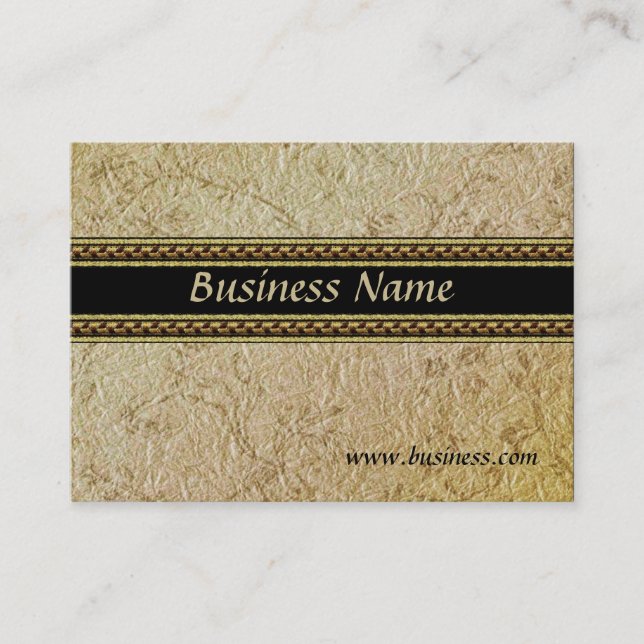 Profile Card Business Embossed Old Paper (002G006) (Front)