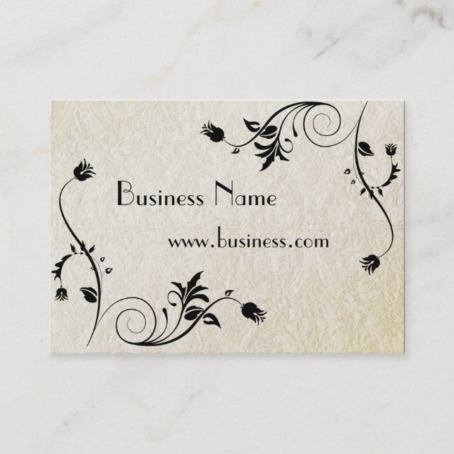 Profile Card Business Embossed Old Paper (005006) (Front)