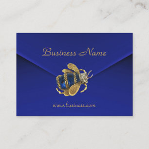 Profile Card Business Rich Blue Velvet Beetle