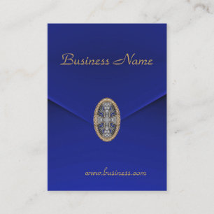 Profile Card Business Rich Blue Velvet Jewel