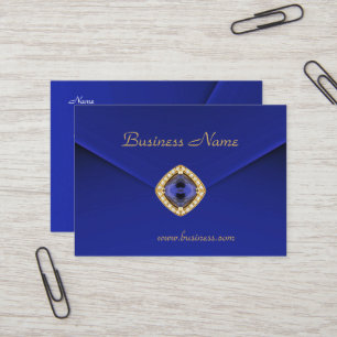 Profile Card Business Rich Blue Velvet Look