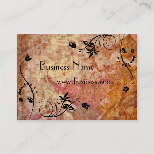 Profile Card Business Rustic Old Paper  (017P006) (Front)