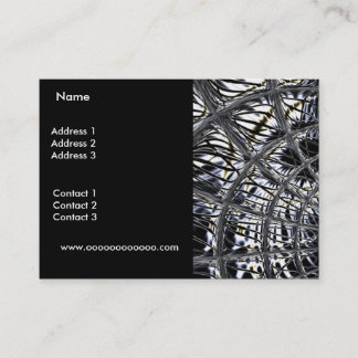 Profile Card Business Silver Weave Black