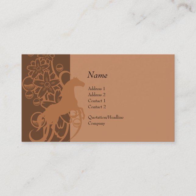 Profile Card - Decorative Horse (Front)