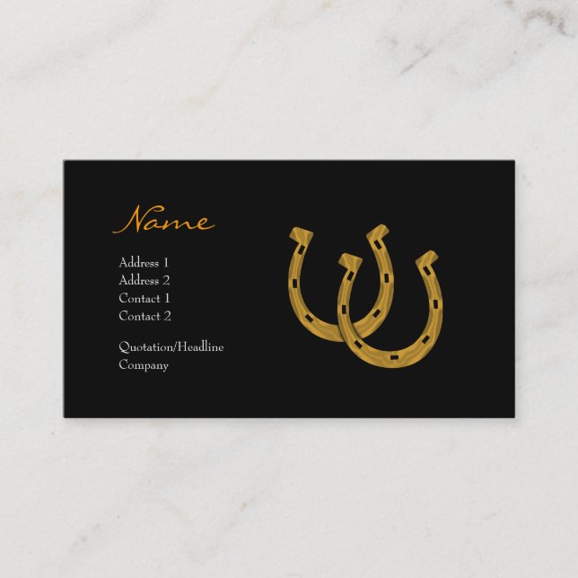 Profile Card - Lucky Horseshoe (Front)