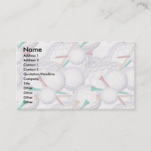 Profile Card Template - Golf