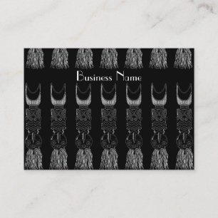 Profile Card Vintage African Masks