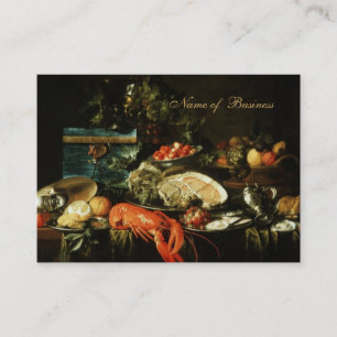 Profile Card Vintage Art Still Life Painting