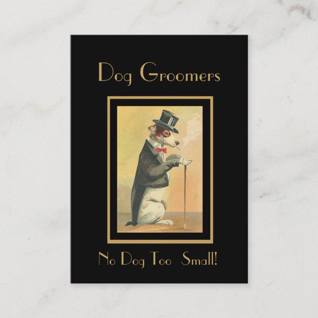 Profile Card Vintage Dog Groomers 4 (Front)
