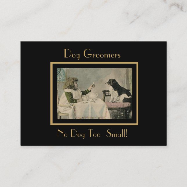 Profile Card Vintage Dog Groomers 5 (Front)