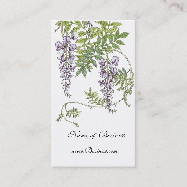 Profile Card Vintage lavender White (Front)