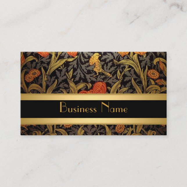 Profile Card Vintage Print William Morris (Front)