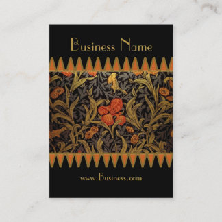 Profile Card Vintage Print William Morris 3