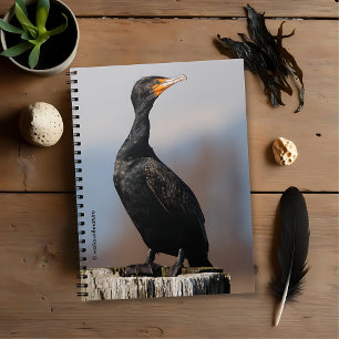 Profile of a Double-Crested Cormorant Spiral Notebook