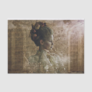 Profile of a Vintage Woman Tissue Paper