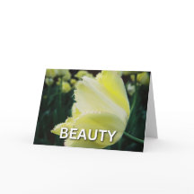 Profile of a Yellow Flower - Beauty Card