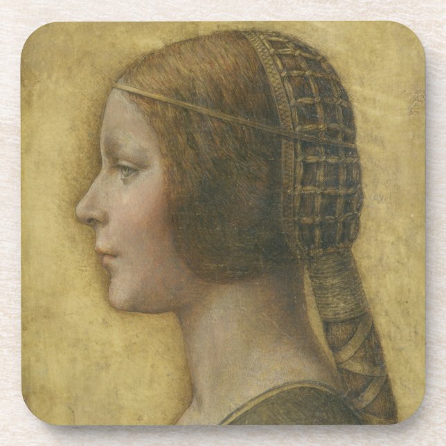 Profile of a Young Fiancee Coaster (Front)