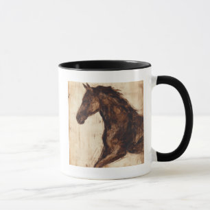 Profile of Brown Wild Horse Mug