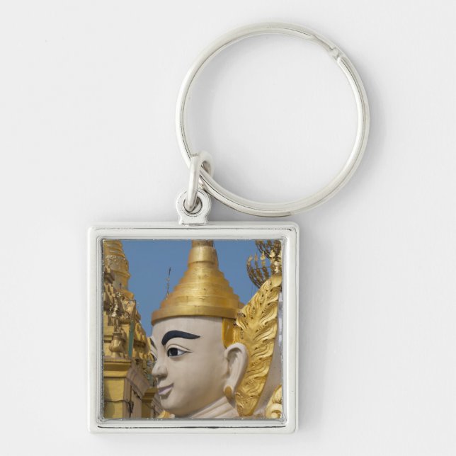 Profile Of Buddha Statue Key Ring (Front)
