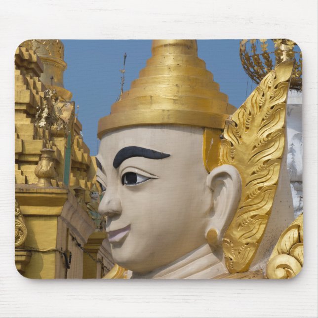 Profile Of Buddha Statue Mouse Pad (Front)