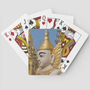 Profile Of Buddha Statue Playing Cards