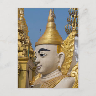 Profile Of Buddha Statue Postcard