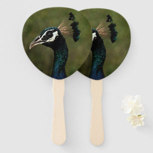 Profile of Peacock Hand Fan